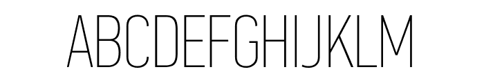 PFDINTextCompPro-XThin Font UPPERCASE