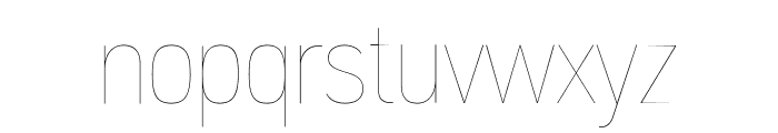 PFDINTextCondPro-Hairline Font LOWERCASE