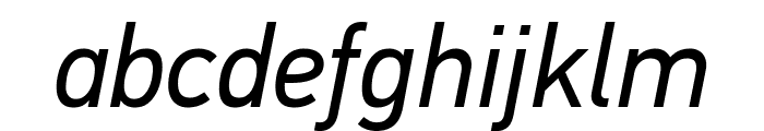 PFDINTextPro-Italic Font LOWERCASE