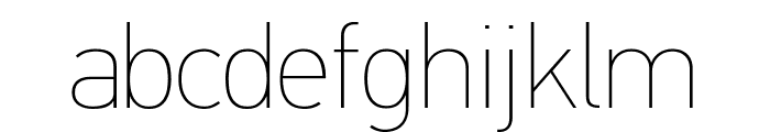 PFDINTextPro-XThin Font LOWERCASE