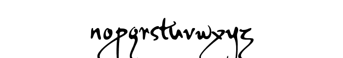 PFDaVinciScriptPro-Regular Font LOWERCASE