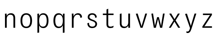 PFDasGroteskMonoPro-Light Font LOWERCASE