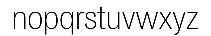 PFDasGroteskPro-Thin Font LOWERCASE