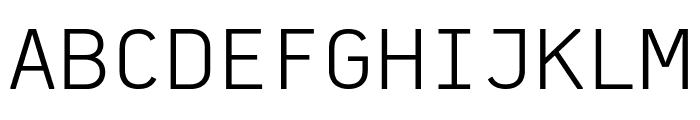 PFDekkaMonoPro-Light Font UPPERCASE