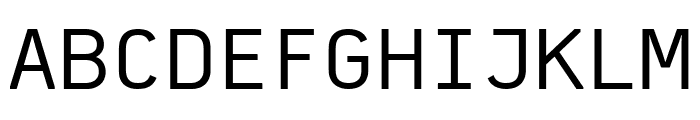 PFDekkaMonoPro-Regular Font UPPERCASE