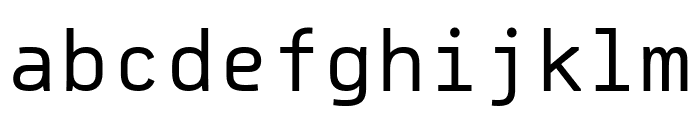 PFDekkaMonoPro-Regular Font LOWERCASE