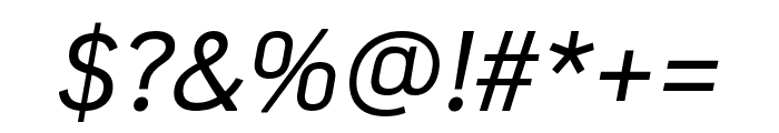 PFDekkaPro-Italic Font OTHER CHARS