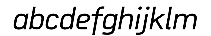 PFDekkaPro-Italic Font LOWERCASE