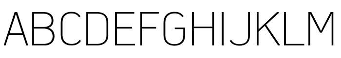 PFDekkaPro-Thin Font UPPERCASE