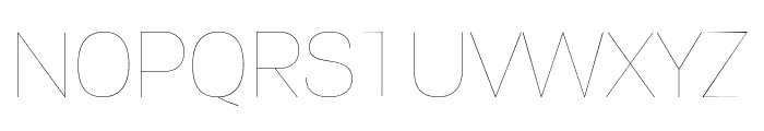 PFEncoreSansPro-Hairline Font UPPERCASE