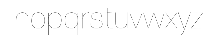 PFEncoreSansPro-Hairline Font LOWERCASE