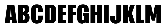 PFFusionSansPro-Black Font UPPERCASE