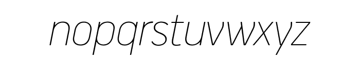 PFHandbookPro-ExtraThinItalic Font LOWERCASE