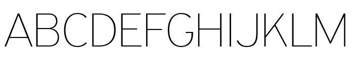 PFHighwaySansPro-ExtraThin Font UPPERCASE