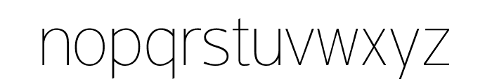 PFHighwaySansPro-ExtraThin Font LOWERCASE