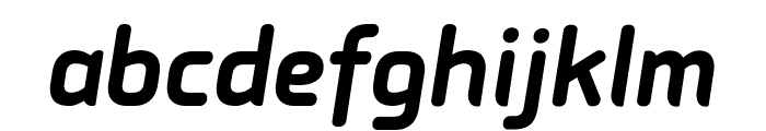 PFIsotextPro-BoldItalic Font LOWERCASE