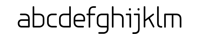 PFIsotextPro-Light Font LOWERCASE