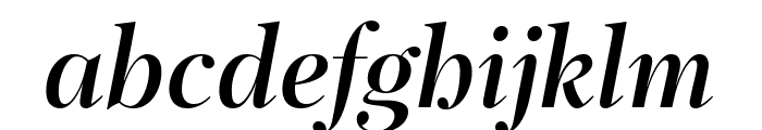 PFRegalDisplayPro-MediumItalic Font LOWERCASE