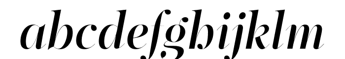 PFRegalFinessePro-MediumItalic Font LOWERCASE