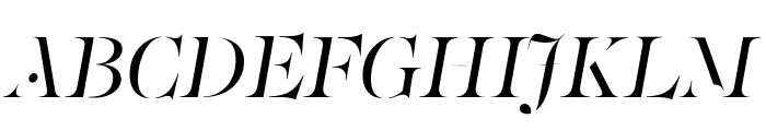 PFRegalStencilPro-Italic Font UPPERCASE