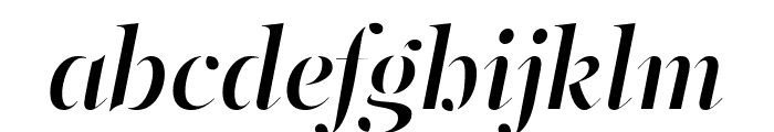 PFRegalStencilPro-MediumItalic Font LOWERCASE