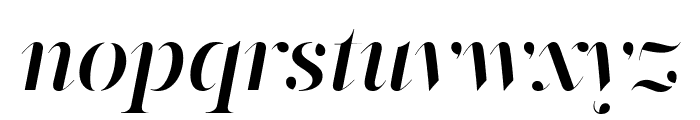 PFRegalStencilPro-MediumItalic Font LOWERCASE