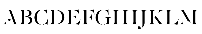 PFRegalStencilPro-Regular Font UPPERCASE