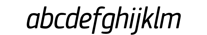 PFSquareSansCondPro-Italic Font LOWERCASE