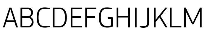 PFSquareSansPro-Light Font UPPERCASE