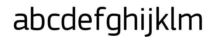 PFSquareSansPro-Regular Font LOWERCASE