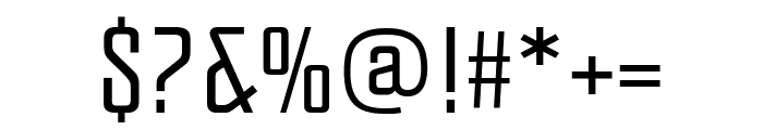 PFVenue-Regular Font OTHER CHARS