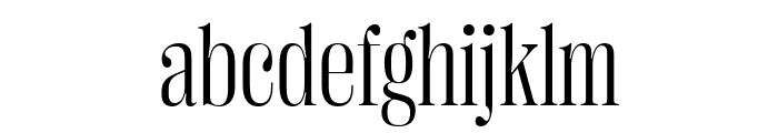 PP Right Didone   Narrow Light Font LOWERCASE