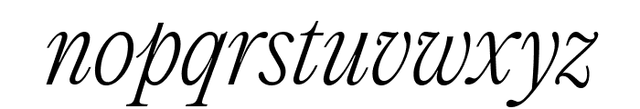 PPEditorialNew UltralightItalic Font LOWERCASE