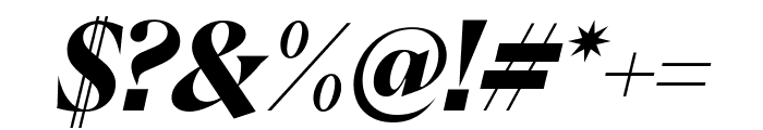 PPEiko BlackItalic Font OTHER CHARS