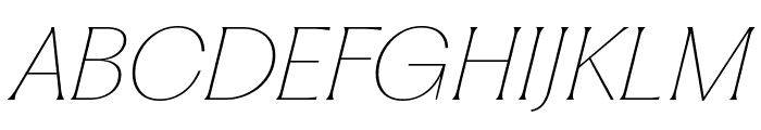 PPFragment GlareThinItalic Font UPPERCASE