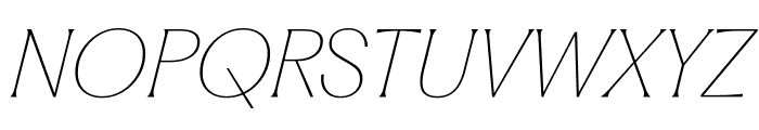 PPFragment GlareThinItalic Font UPPERCASE