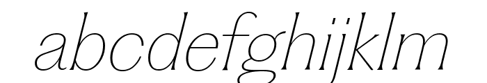PPFragment GlareThinItalic Font LOWERCASE