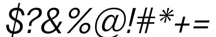 PPFragment SansLightItalic Font OTHER CHARS