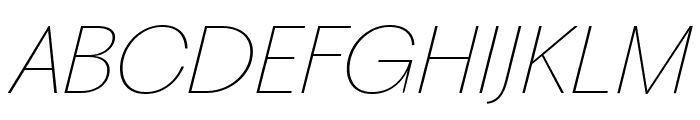 PPFragment SansThinitalic Font UPPERCASE