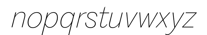 PPFragment SansThinitalic Font LOWERCASE