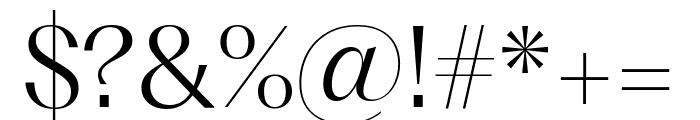 PPFragment SerifLight Font OTHER CHARS