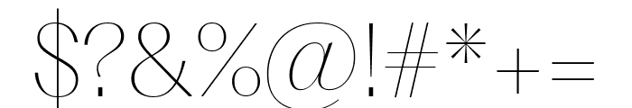 PPFragment SerifThin Font OTHER CHARS