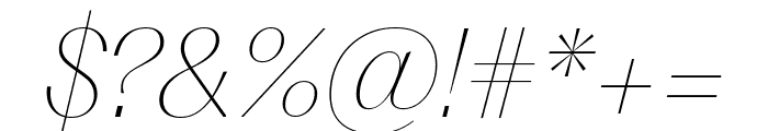 PPFragment SerifThinItalic Font OTHER CHARS