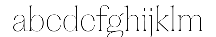 PPFragment SerifThin Font LOWERCASE
