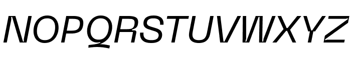 PPNeueMachina InktrapRegularItalic Font UPPERCASE