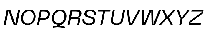 PPNeueMachina PlainRegularItalic Font UPPERCASE