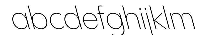 PPPangramSans CompactExtralightReclined Font LOWERCASE