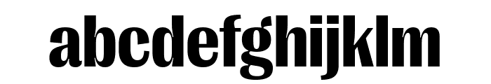 PPRightGothic CompactDark Font LOWERCASE