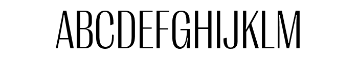 PPRightGothic NarrowLight Font UPPERCASE