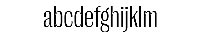PPRightGothic NarrowLight Font LOWERCASE